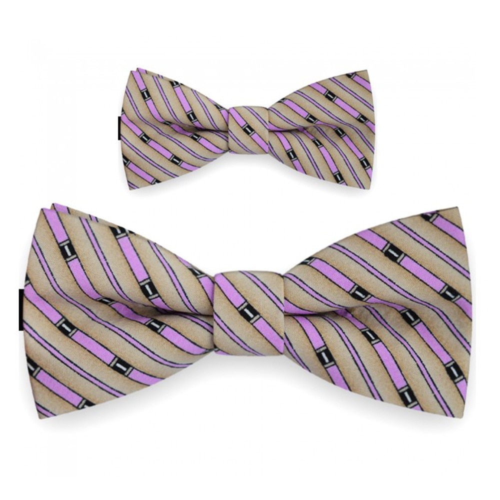 Papioane tata fiu bej, model dungi oblice mov