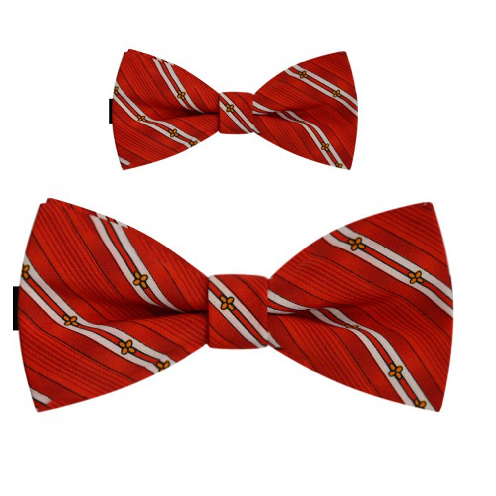 Papioane tata fiu rosu, clasic, model floral