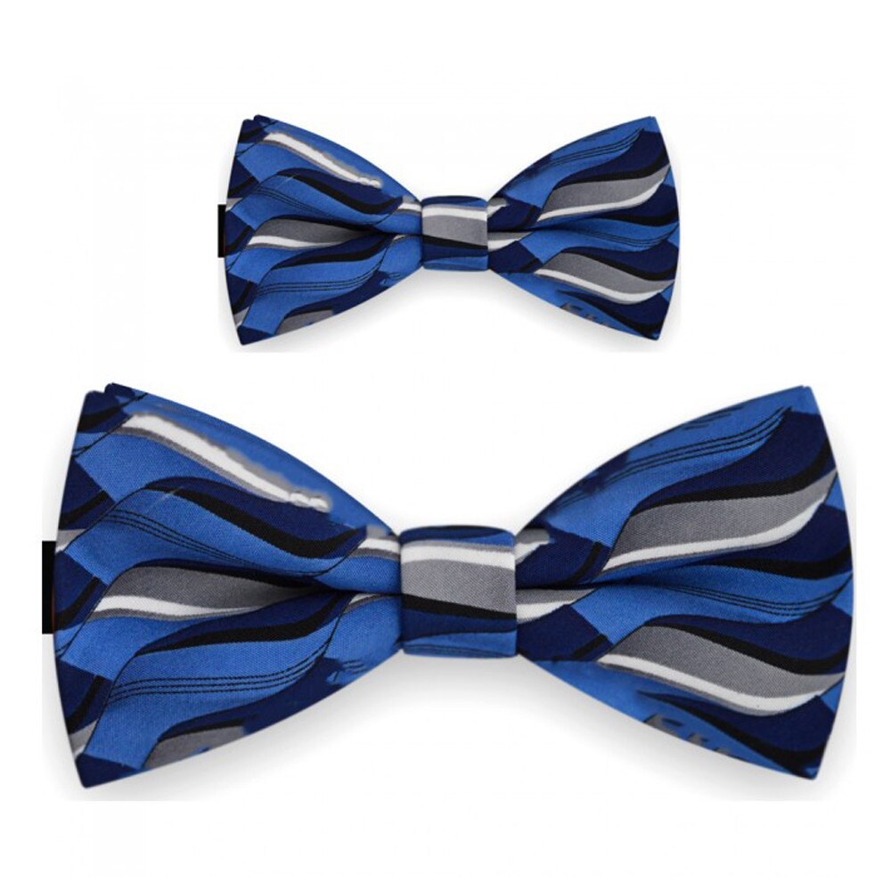 Papioane tata fiu albastru, model stilizat