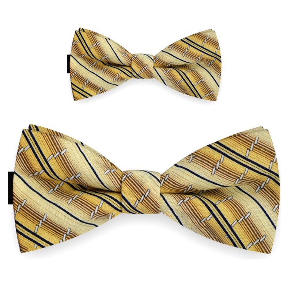 Papioane tata fiu negru bej, clasic, model dungi discrete