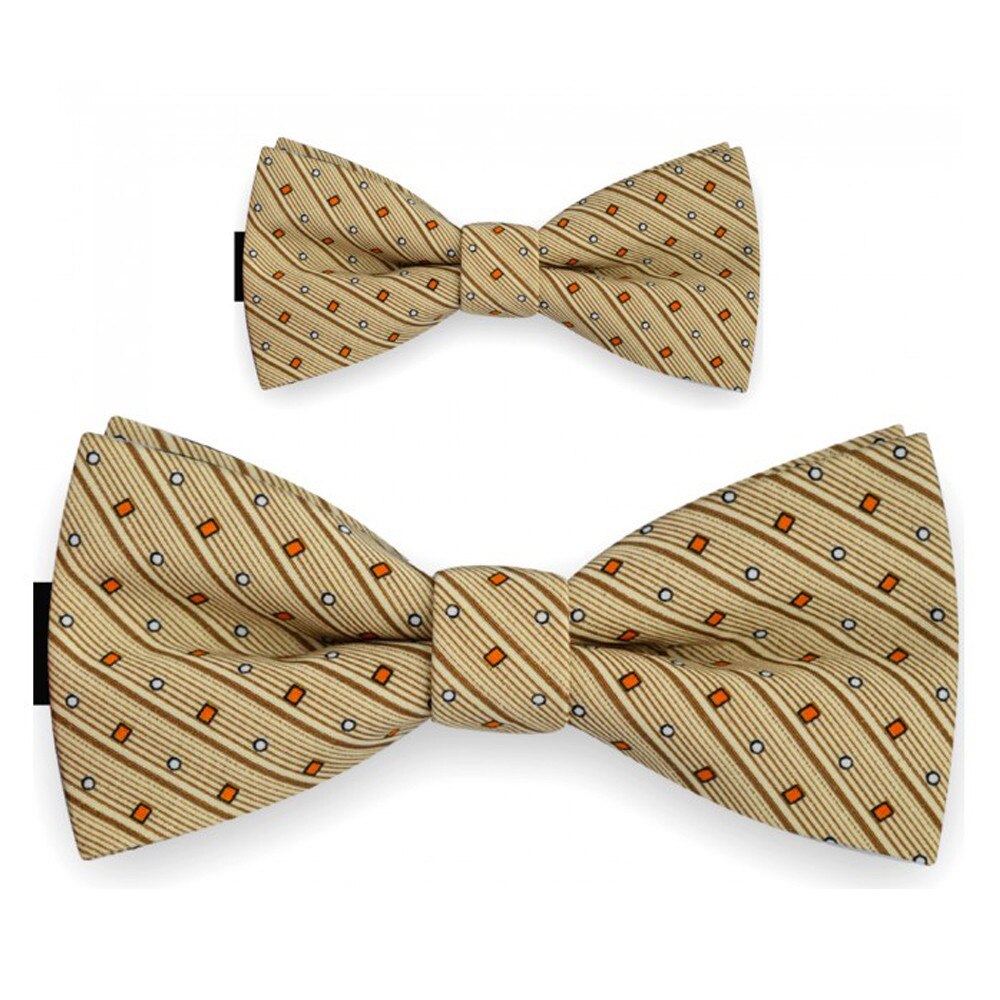 Papioane tata fiu bej, clasic, imodel forme geometrice