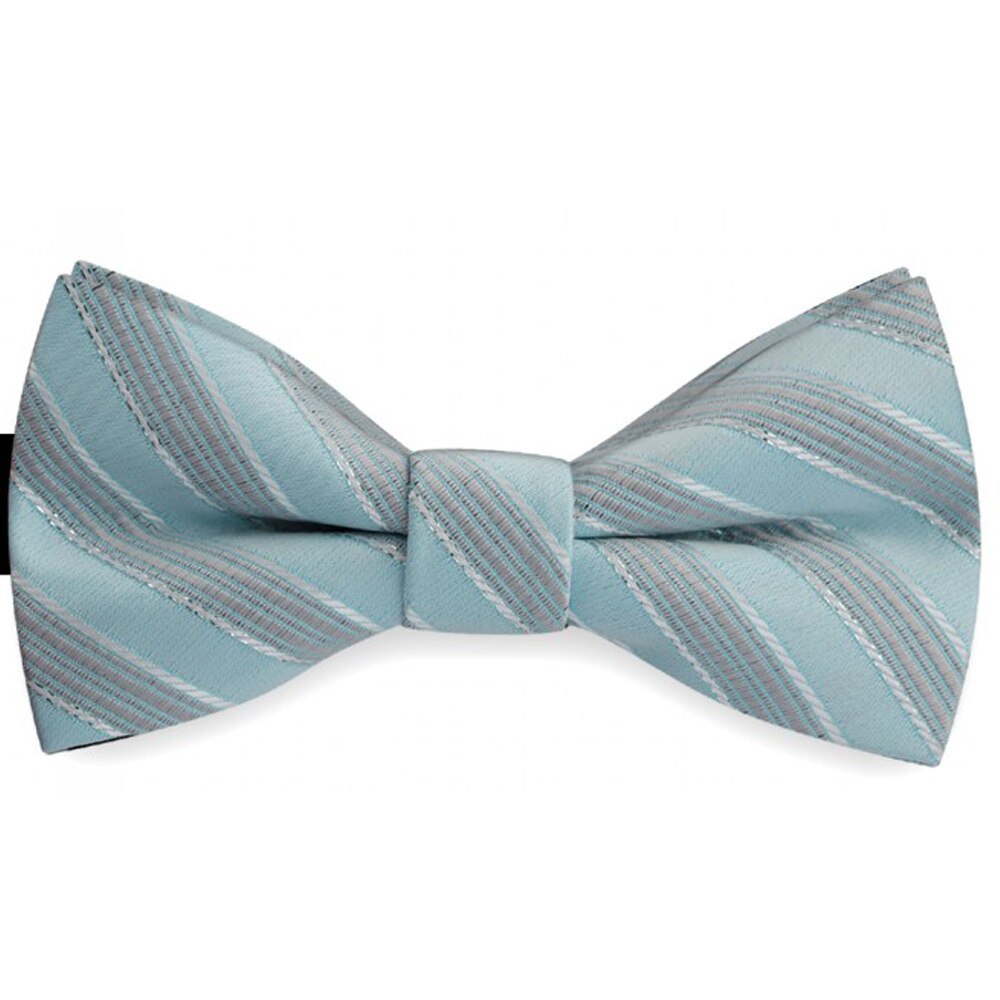 Papion barbati albastru, broderie aplicata