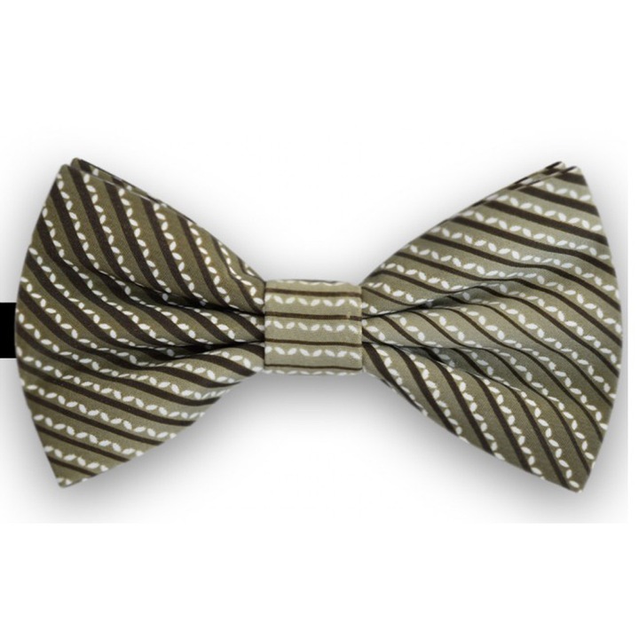 Papion barbati, verde, butterfly, model zig zag