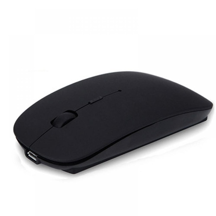 Безжична мишка Zeaicos двурежимен 2.4G и Bluetooth, черна, 110x58x20mm