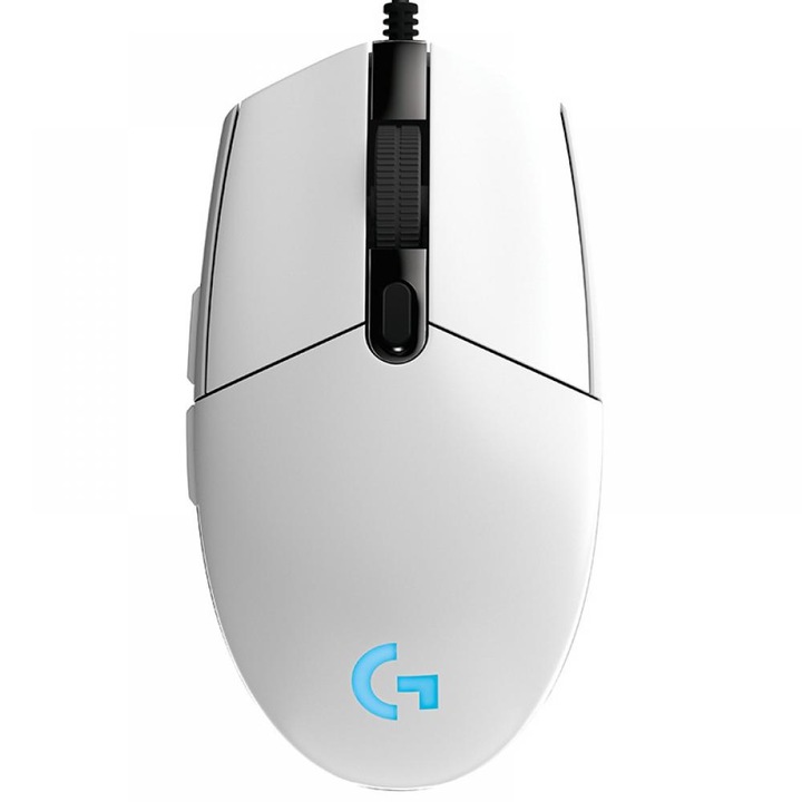 Мишка Zeaicos G102, комплект, голям размер, бял, 120 мм