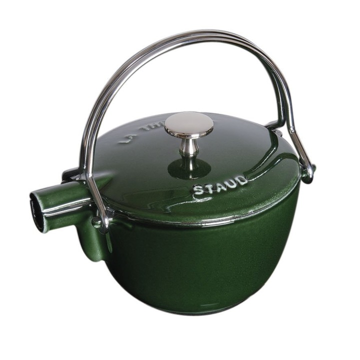 Staub vízforraló 1,15l, zöld, öntöttvas, 18x16,6cm