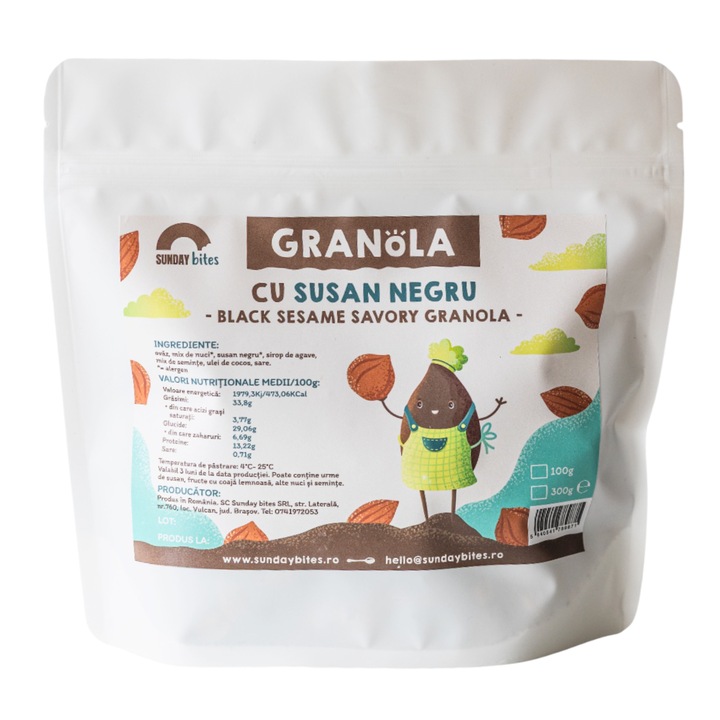 Granola cu Susan Negru - 300g