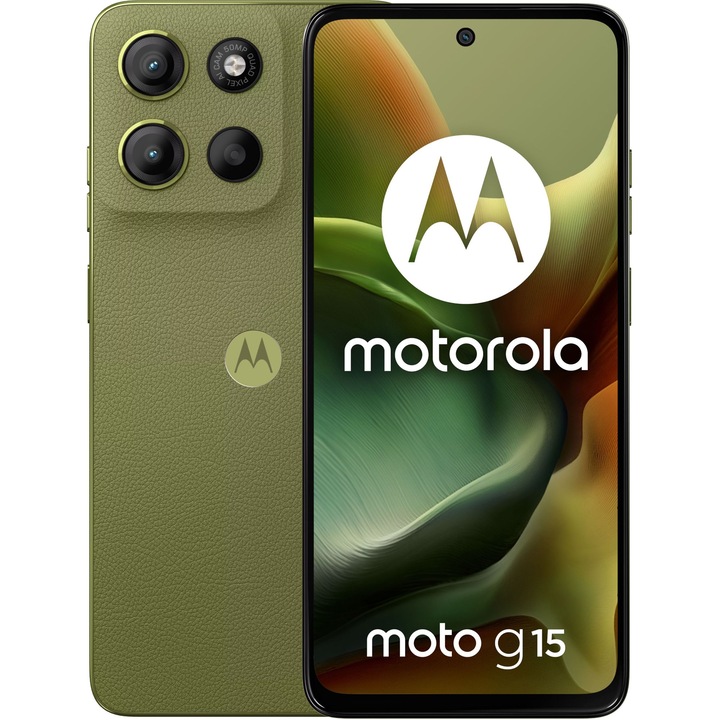 Смартфон Motorola Moto G15, 8GB, 512GB, Iguana Green