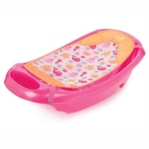 Set Summer Infant Cadita si Suport De Baita Splish n Splash Pink