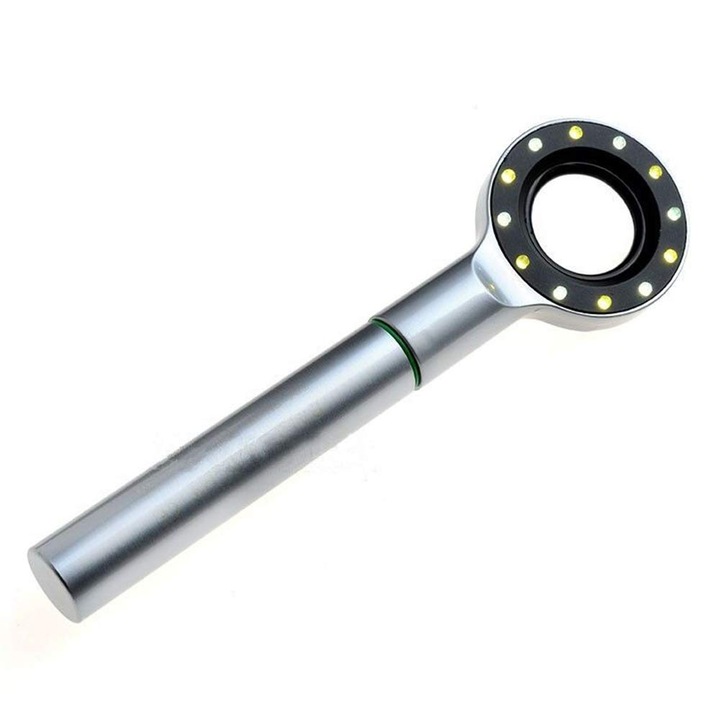 Lampa Woods AMRINUGL pentru analiza pielii, moduri de iluminare personalizabile, argintiu, portabil