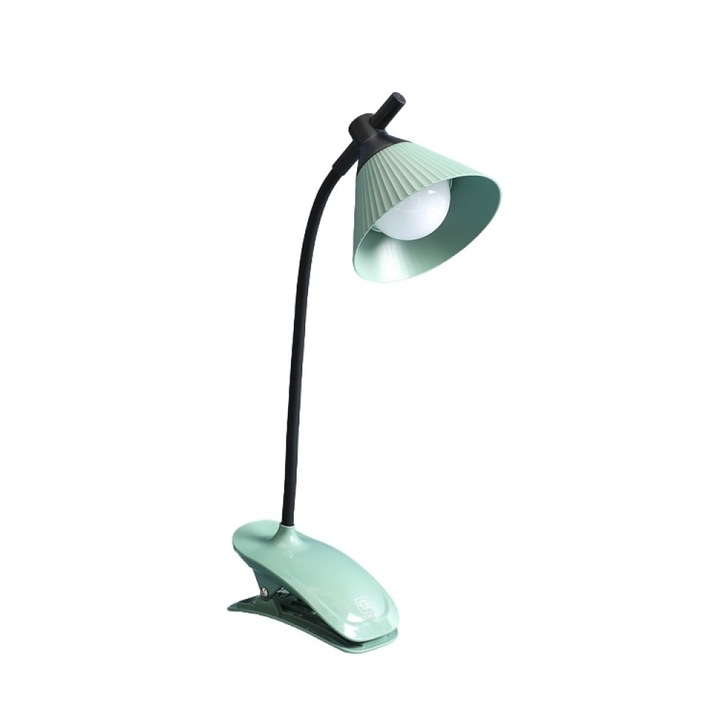 Lampa de birou cu brat flexibil, AMRINUGL, ajustabila 360, control tactil, verde