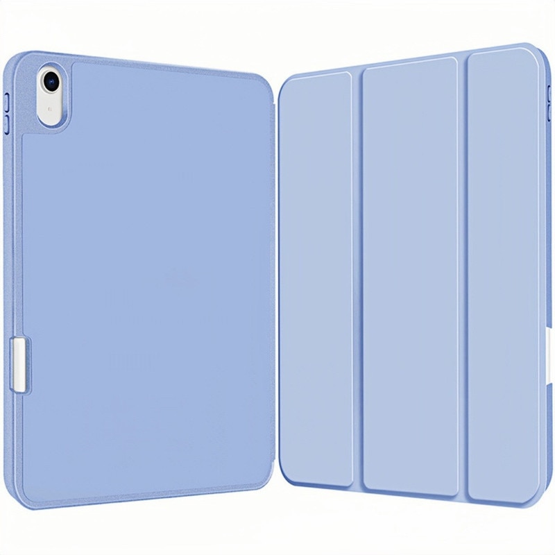 Husa tableta Tri-Fold pentru iPad Air 13" (2024), protectie TPU, alb-albastru, design usor, slot pentru Apple Pencil