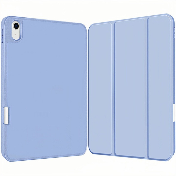 Háromrészes tablet tok iPad Pro 13"-hoz (2024), TPU védelem, fehér-kék, 3 az 1-ben kialakítás, Apple Pencil nyílással