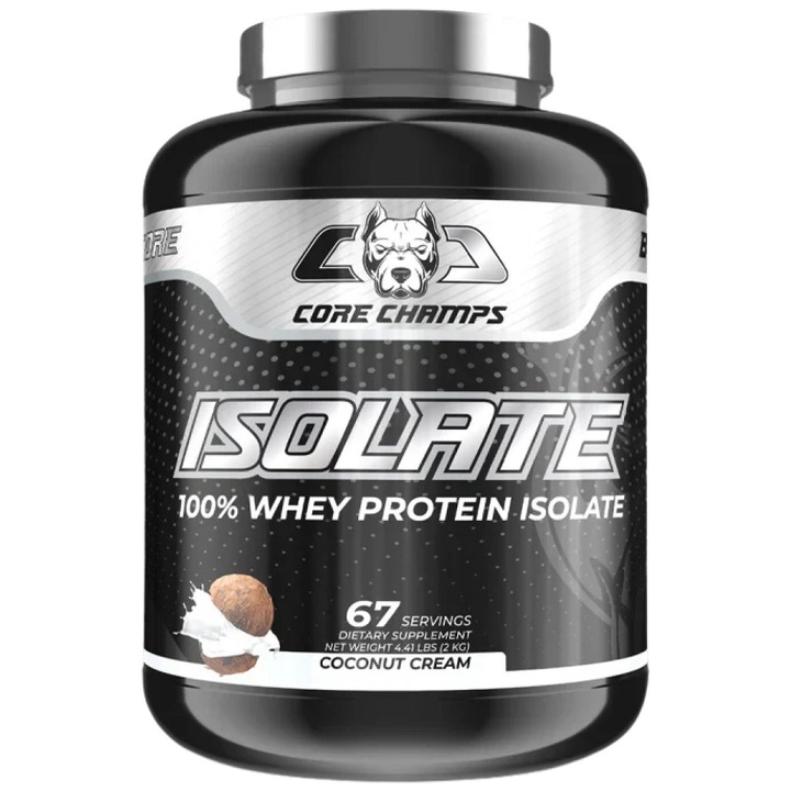 Supliment alimentar Core Champs de Kai Greene 100% izolat din zer, lapte de cocos, 2000 grame