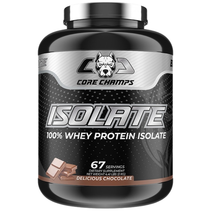 Supliment alimentar Core Champs de Kai Greene 100% izolat din zer, ciocolata, 2000 grame
