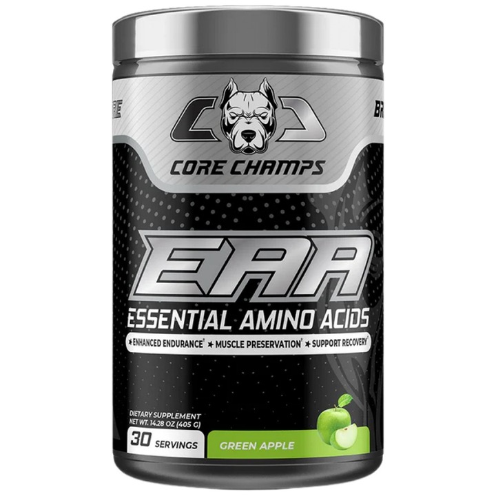 Core Champs de Kai Greene cu aroma de pudra EAA, mar verde, 405 grame