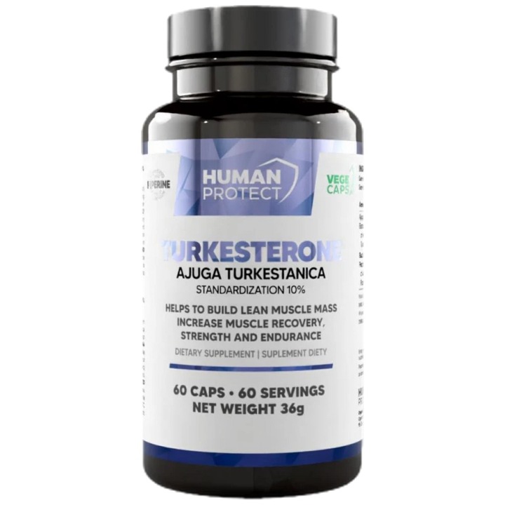 Human Protect Turkeszteron 500 mg étrend-kiegészítő, 60 kapszula