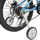 Set 2 roti ajutatoare pentru bicicleta, plastic, ax otel, 24 inch, negru/argintiu