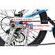 Set 2 roti ajutatoare pentru bicicleta, plastic, ax otel, 24 inch, negru/argintiu