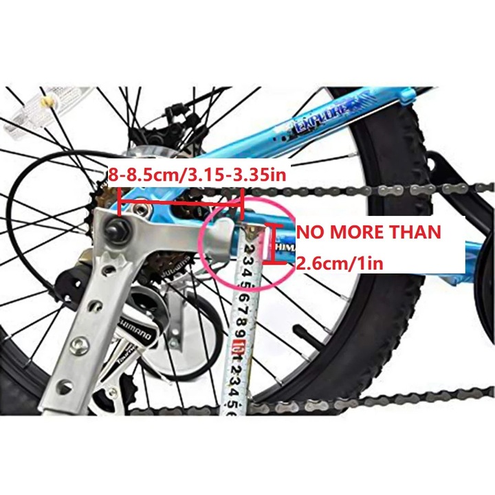 Set 2 roti ajutatoare pentru bicicleta, plastic, ax otel, 24 inch, negru/argintiu