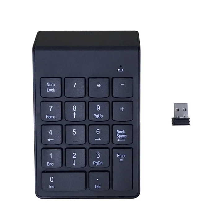 Tastatura Bluetooth, ultra-subtire, portabila, 10 inch, albastru/alb, compatibila iOS, Android, Windows