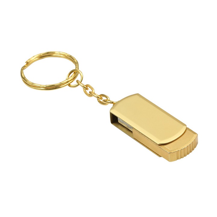 USB 3.0 pendrive, NAIXUES®, 128 GB, nagy sebességű, biztonsági mentési fájlokhoz, arany színű