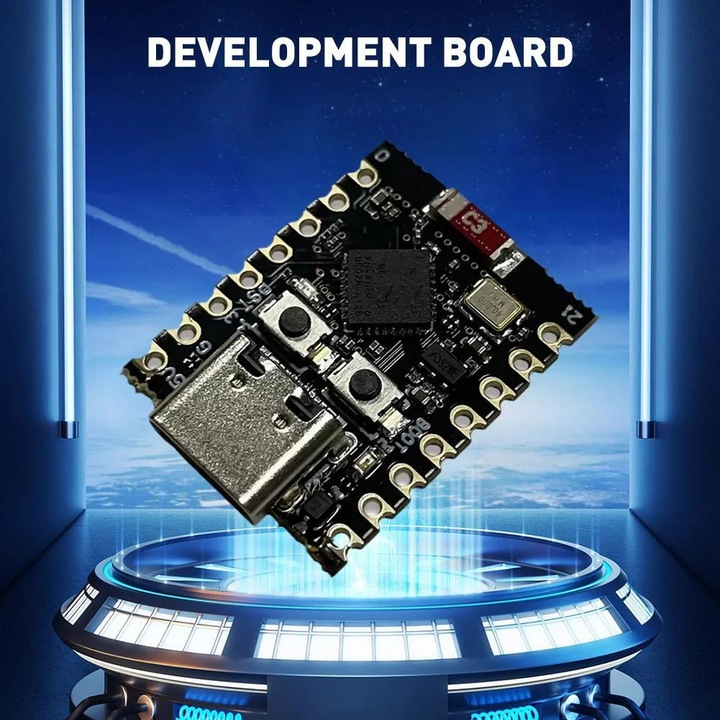 IoT развойна платка ESP32C3SuperMini, 32-битова RISC-V, WiFi/Bluetooth, 22.52x18 мм, с външна антена