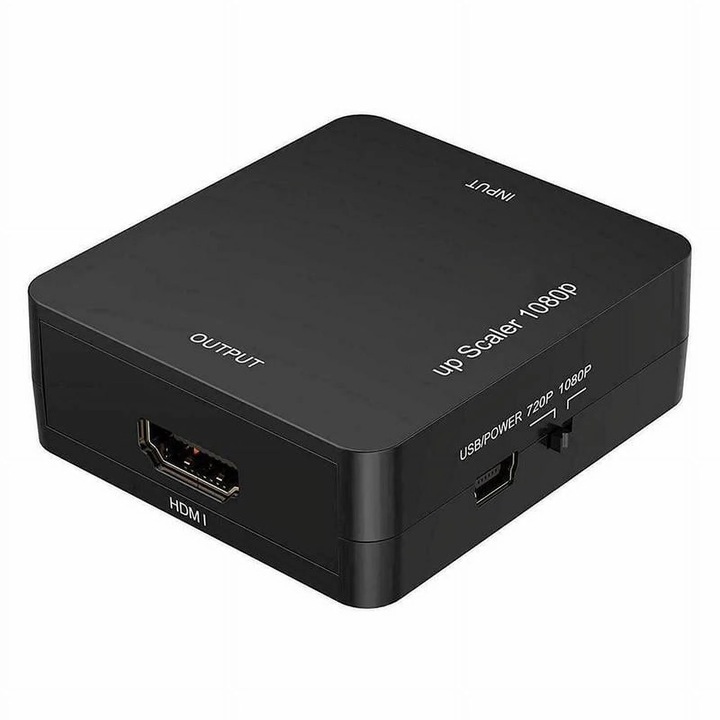 YANYXR AV-HDMI átalakító, mini, 1080p, fehér, 40g