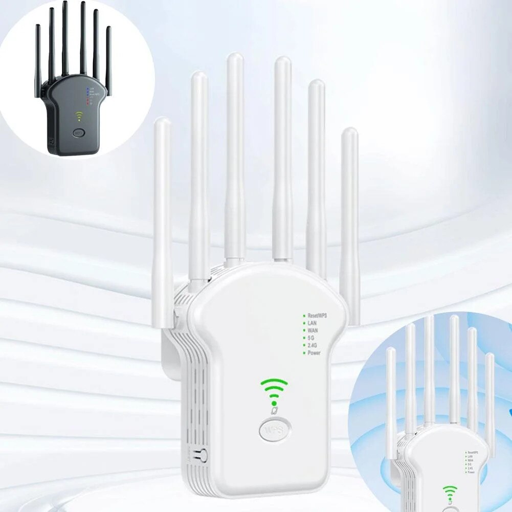 Semnal Router Cu Sim Router WiFi, amplificator semnal dual-band 2.4GHz si 5GHz, alb - eMAG.ro