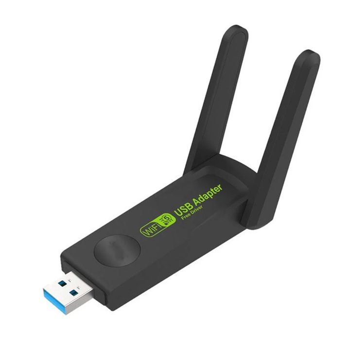 YANYXR USB WiFi adapter kétsávos 1300Mbps fekete kompakt