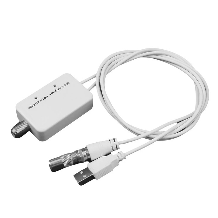 Amplificator antena TV digitala YANYXR, reglabil, alb, 0.6cm