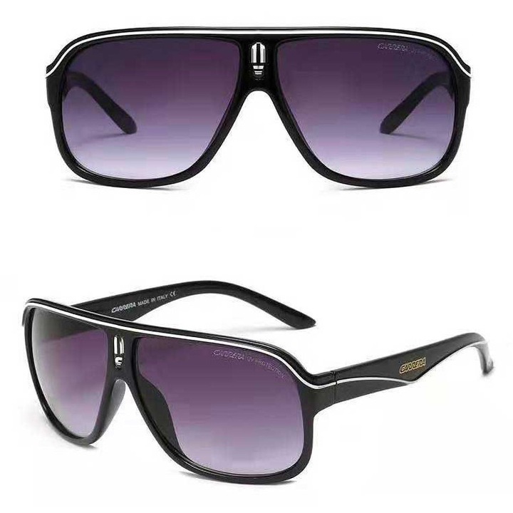 Retro férfi napszemüveg, divatos pilóta színátmenetes lencsés szemüveg, UV400, fehér