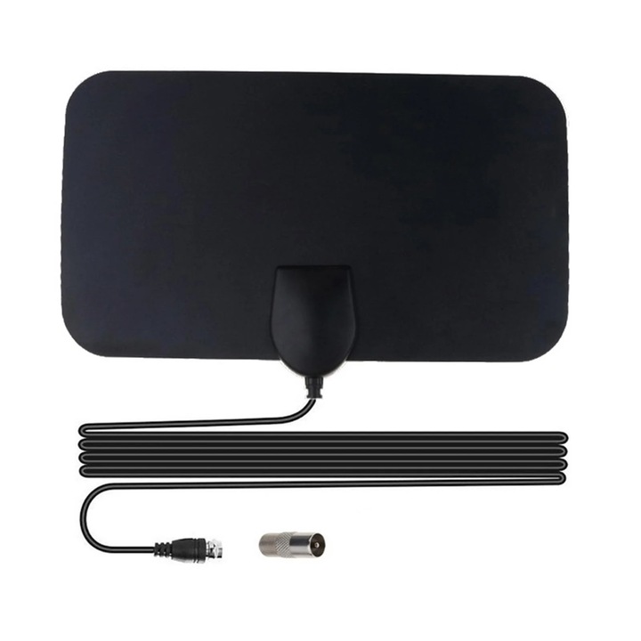 Antena TV digitala YANYXR 4K 1080P neagra 21x3x0.08cm