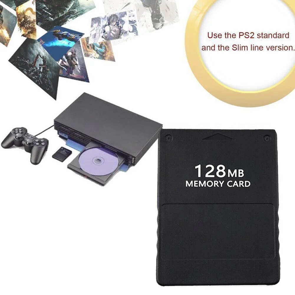Card de memorie pentru PS2, 128MB, negru - eMAG.ro