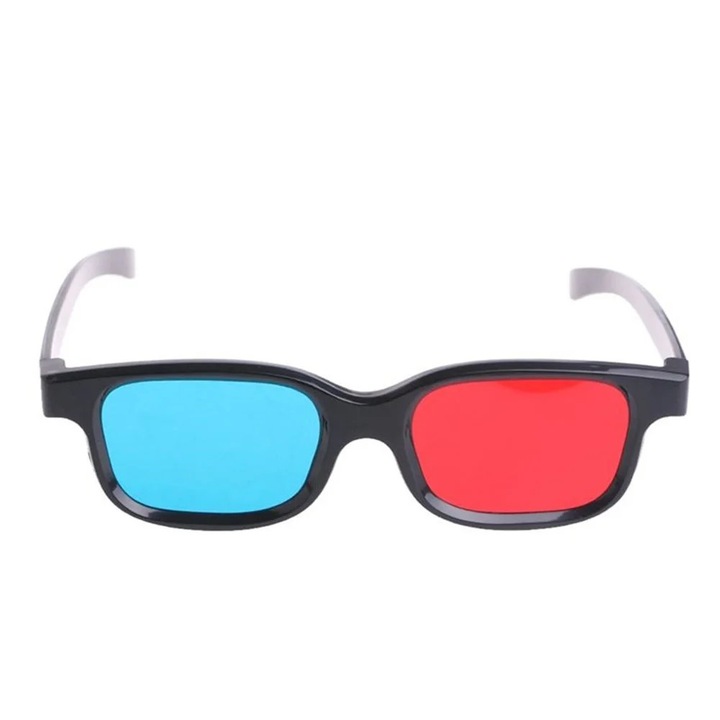 Ochelari 3D YANYXR rosu albastru ABS 15x15x4cm