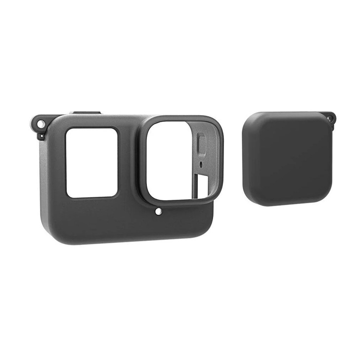 Husa protectie silicon YANYXR pentru Insta360 Ace Pro, negru albastru rosu alb, 8x4x6cm, set