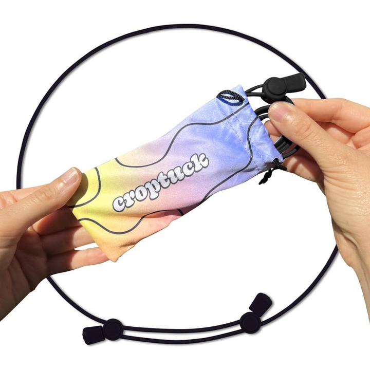 Állítható övre szerelhető eszköz, FomoX, derékra húzható ingekhez és pulóverekhez, Fekete, 91