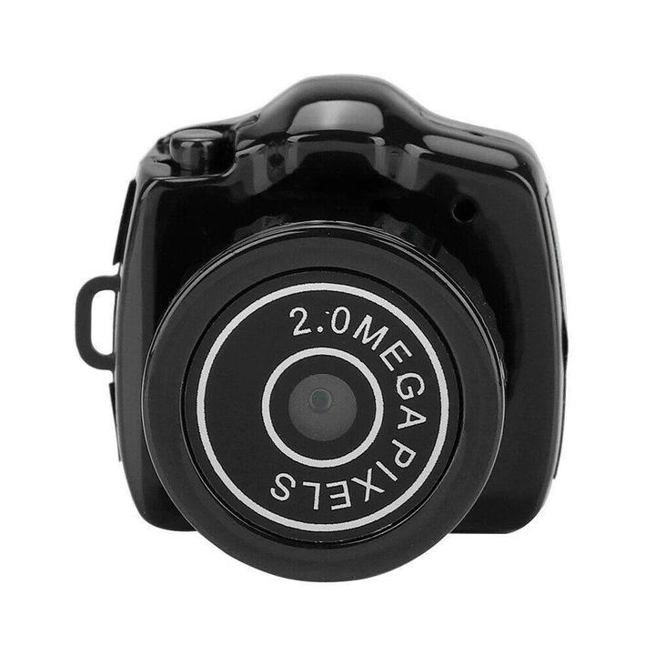 Camera mini YANYXR, negru, 1x1 inch, 640x480, 10g
