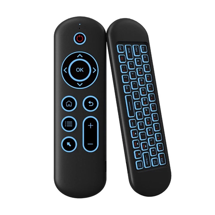Telecomanda YANYXR M5, lumina colorata, wireless 2.4G si Bluetooth, 155x45x9mm