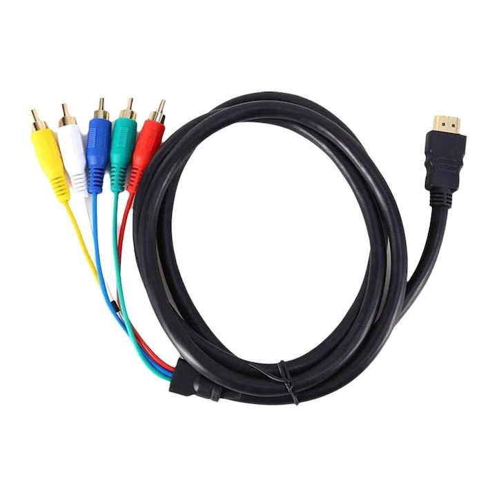 Адаптер HDMI към 5RCA, 1.5 м, черен