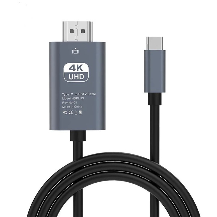 YANYXR 4K 2m alumínium Type-C HDMI kábel