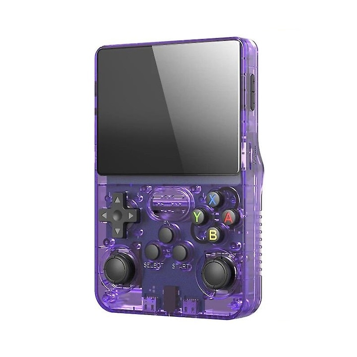 Consola Gaming portabila cu 15.000+ Jocuri Clasice, Arhatreya®, Ecran HD 3.5'', 64GB Stocare, Joystick-uri 3D, Multiplayer Wireless, Iesire Video/Audio, Design Compact si Performanta Maxima, Mov