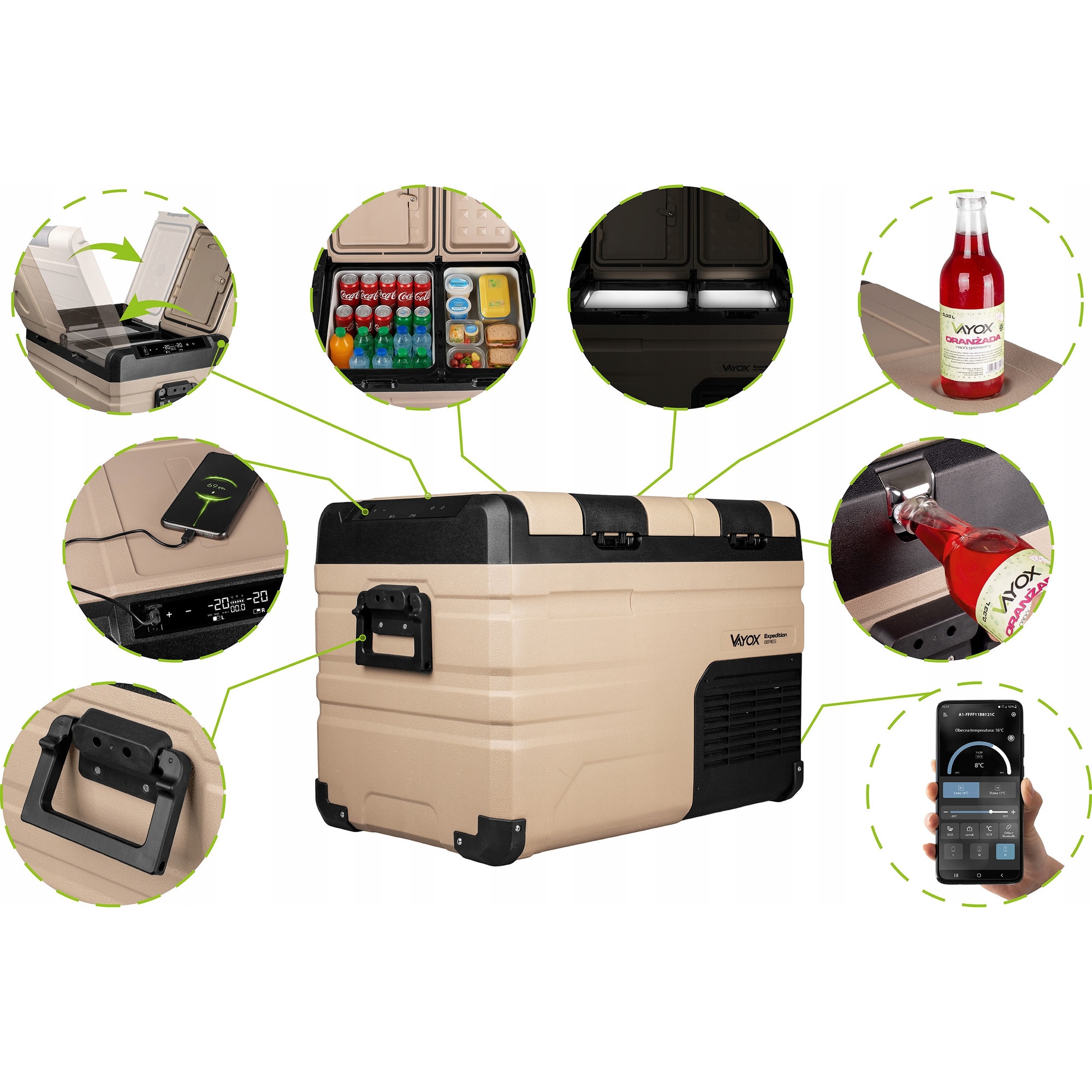 Frigider auto cu compresor Vayox VA-E39 Expedition Pro Series, 38L
