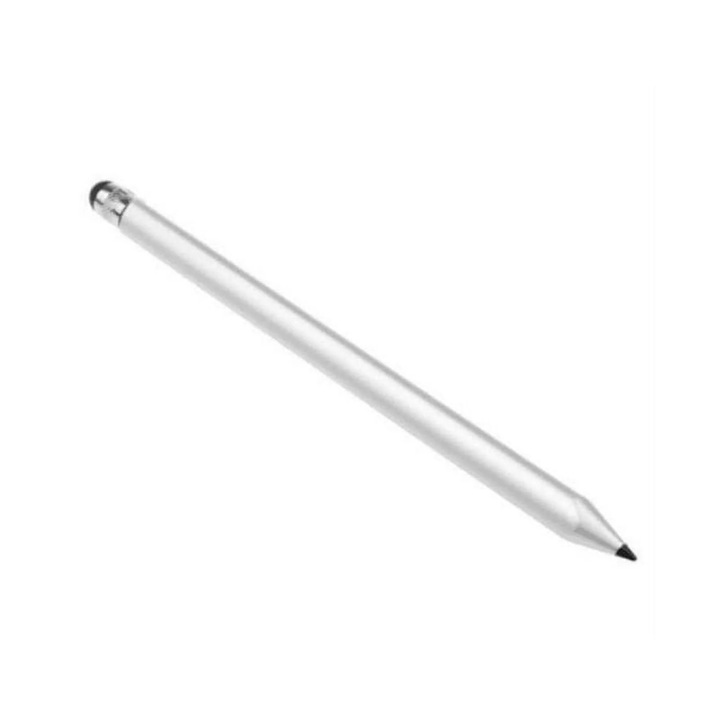 Stylus pen YANYXR, dublu cap, argintiu, 16.2cm