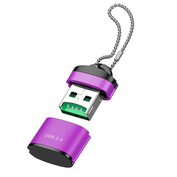 Четец за карти YANYXR USB 2.0, micro SD, SDXC, TF, черен