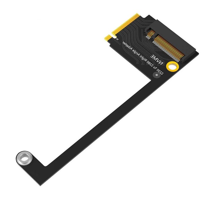 Adaptor SSD PCIe 4.0 unghi 90 grade pentru ASUS Rog Ally, 12x4.2x2cm, 25g