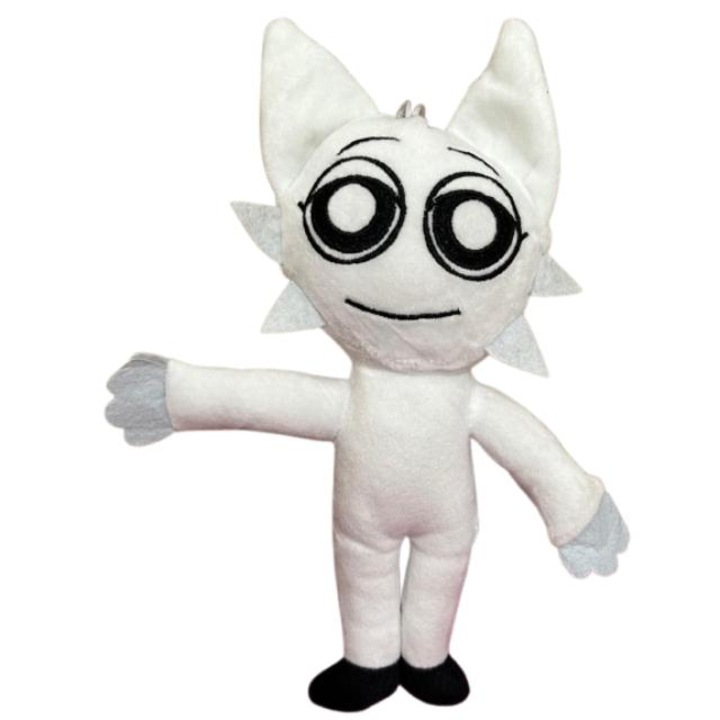 Jucarie de plus Sprunki Wanda, cu picioare, alb, 25cm