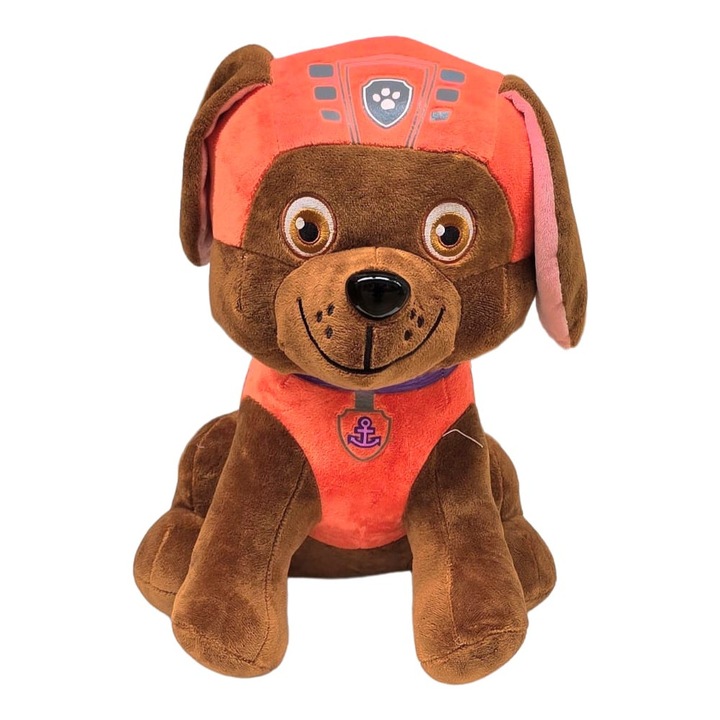 Mascota de plus, Patrula Catelusilor, MASHASHOP, Zuma, maro/portocaliu, 40 cm