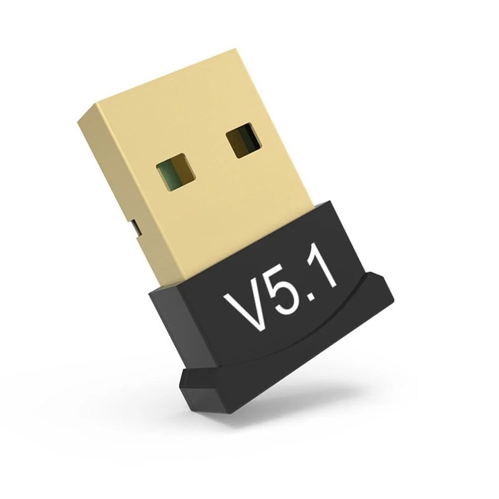 Bluetooth USB 2.0 adapter YANYXR V5.1 fekete 21x16x5mm