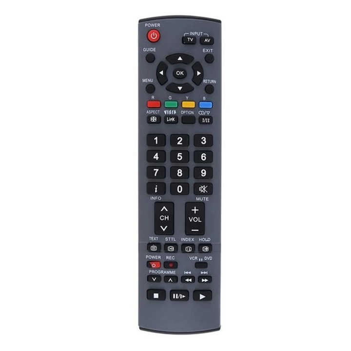 Telecomanda Panasonic Viera, inlocuitor, negru, 21.5x5x2.5cm